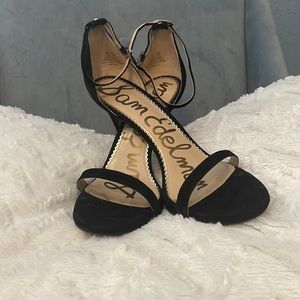 Sam Edelman high heel ankle strap shoes.